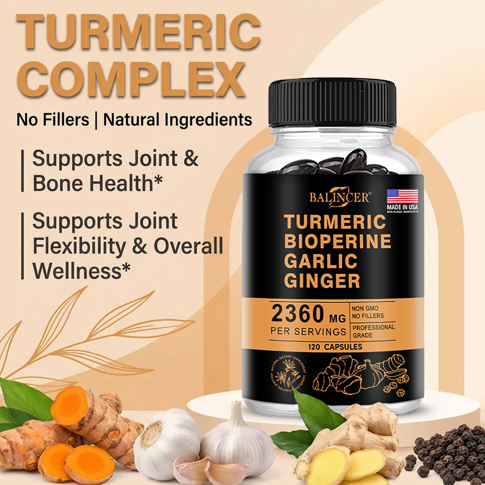Turmeric Ginger Capsules 2360m - Turmeric Curcumin Capsule avaliação e preço