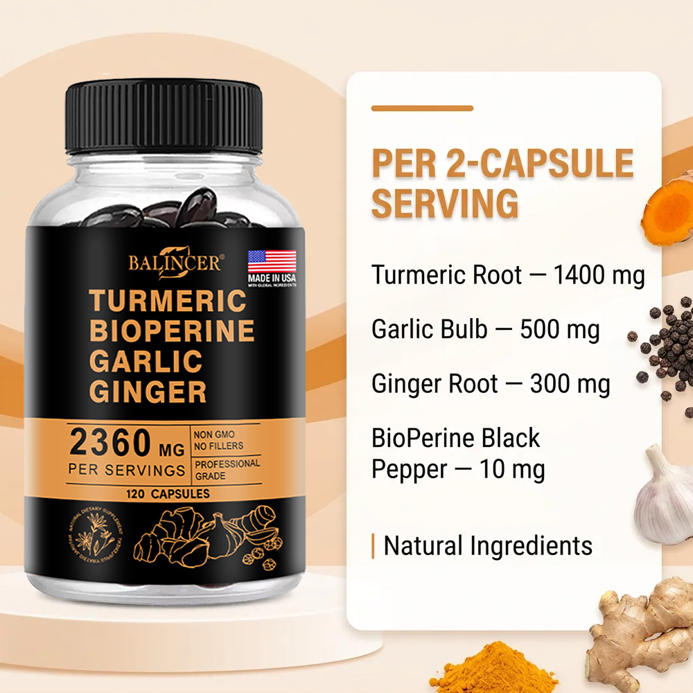 Turmeric Ginger Capsules 2360m - Turmeric Curcumin Capsule avaliação e preço