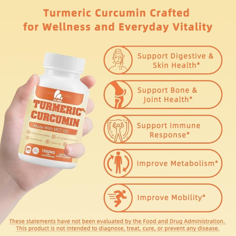 Turmeric curcumin supplement 5 - Zinc Supplement 50Mg avaliação e preço