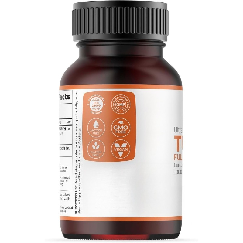Turmeric Capsules 1000mg Conta - Turmeric Curcumin Capsule avaliação e preço