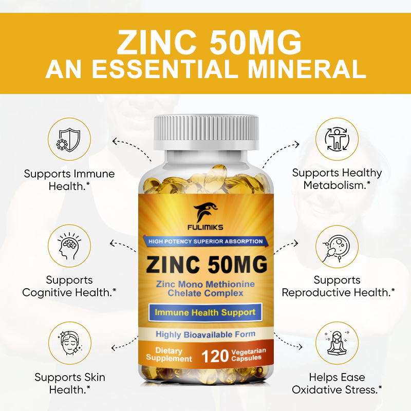 Premium  Pure Zinc Capsules 50 - Zinc Supplement 50Mg avaliação e preço