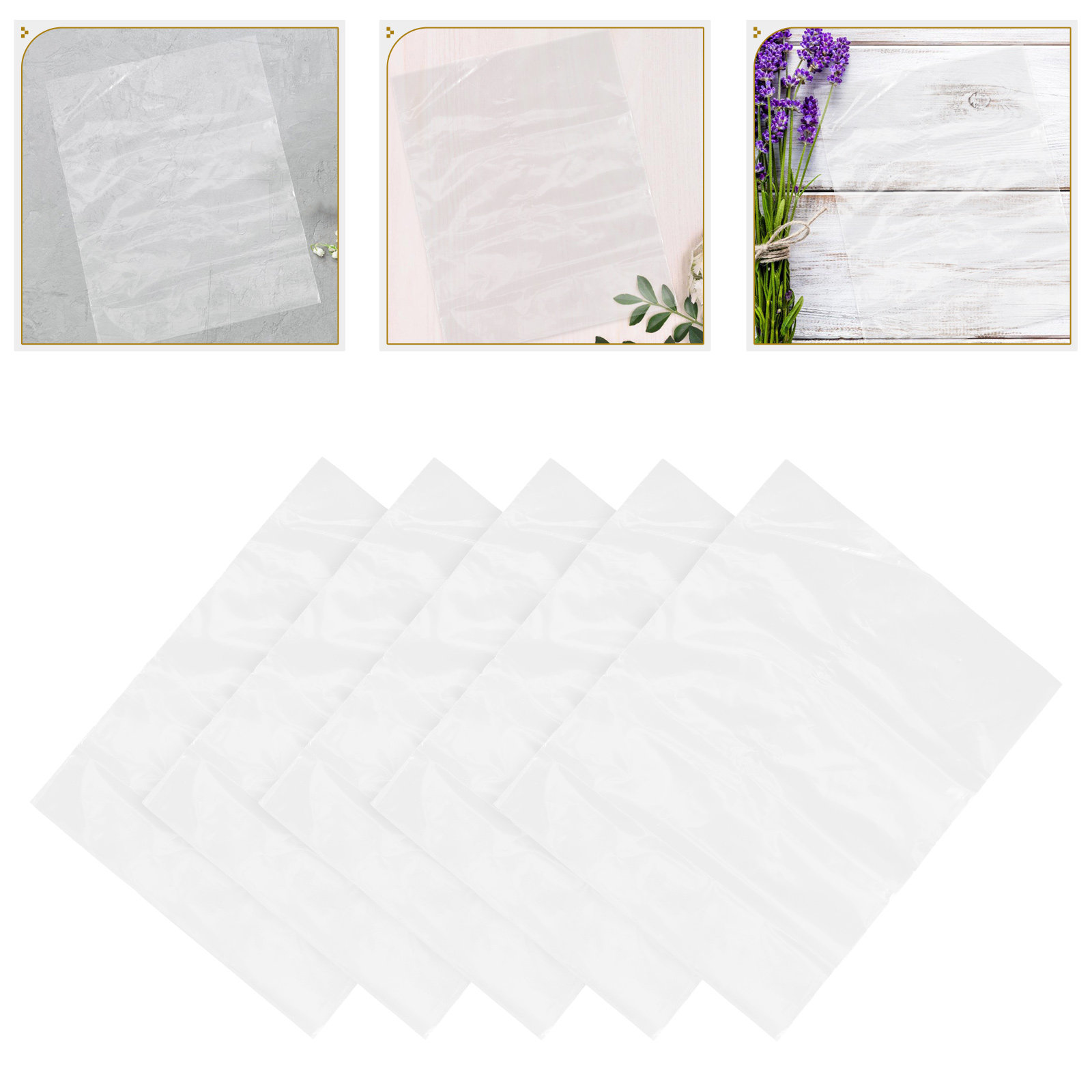 50pcs Flower Bags Plastic Fres - Nutrition & Fitness Class avaliação e preço