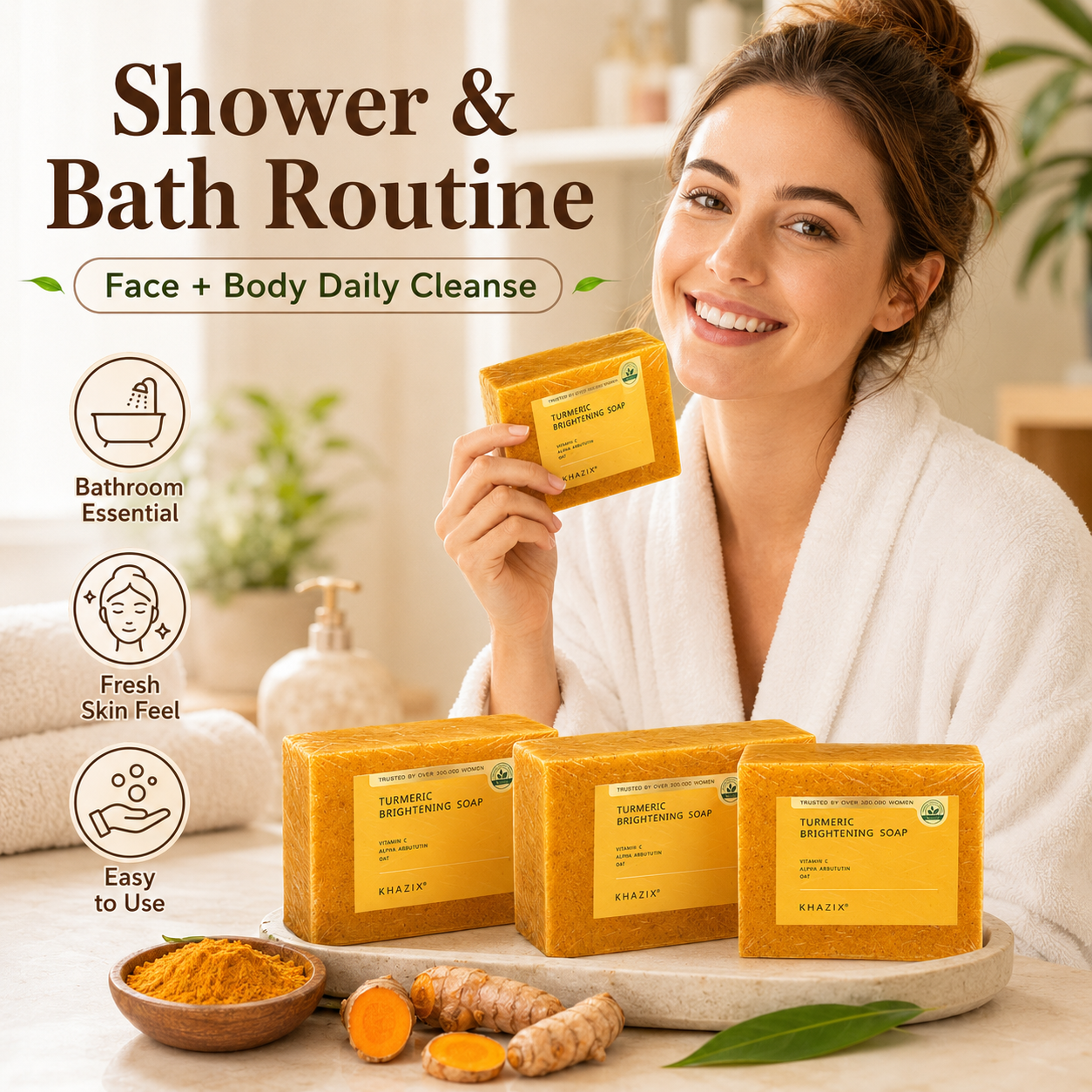 Turmeric Kojic Acid Soap Bar 1 - Turmeric Curcumin Capsule avaliação e preço