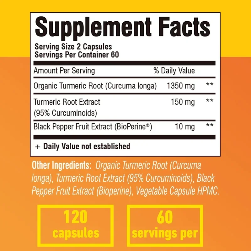 Turmeric Curcumin - Antioxidan - Turmeric Curcumin Capsule avaliação e preço