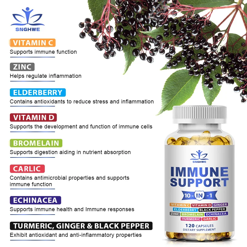 10-in-1 Immune Support Supplem - Zinc Supplement 50Mg avaliação e preço