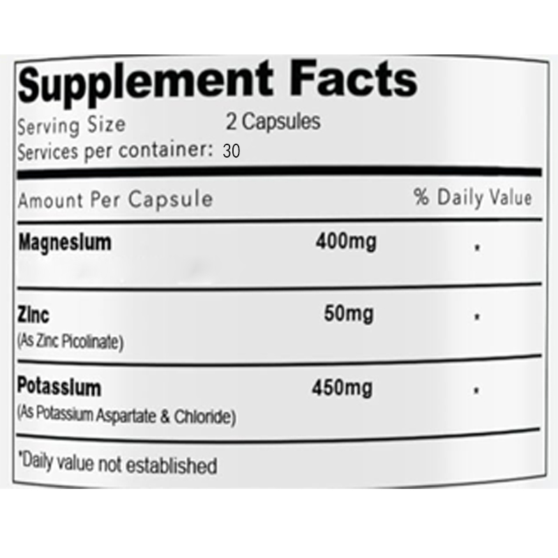 Magnesium and Potassium Supple - Zinc Supplement 50Mg avaliação e preço