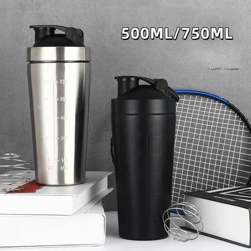 Stainless Steel Protein Shaker - Fitness With Nutrition avaliação e preço