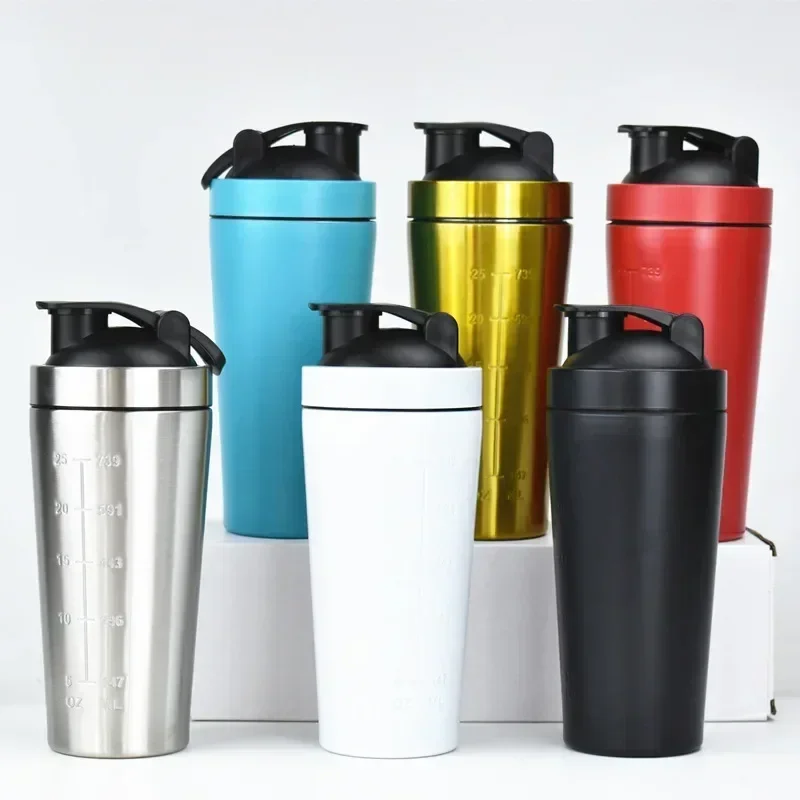 Stainless Steel Protein Shaker - Fitness With Nutrition avaliação e preço