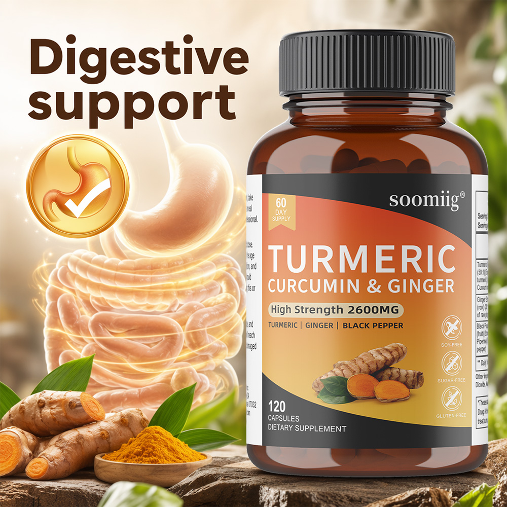 Turmeric Ginger & Black Pepper - Turmeric Curcumin Capsule avaliação e preço