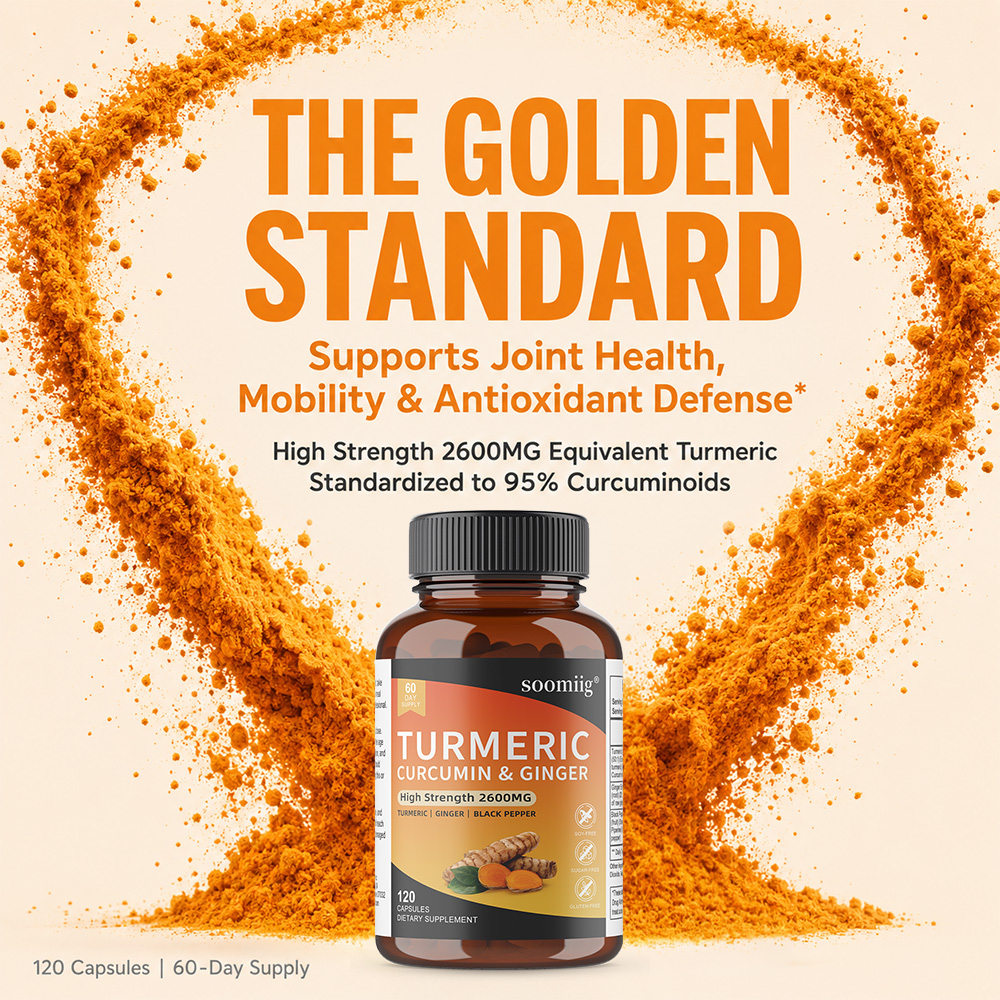 Turmeric Ginger & Black Pepper - Turmeric Curcumin Capsule avaliação e preço
