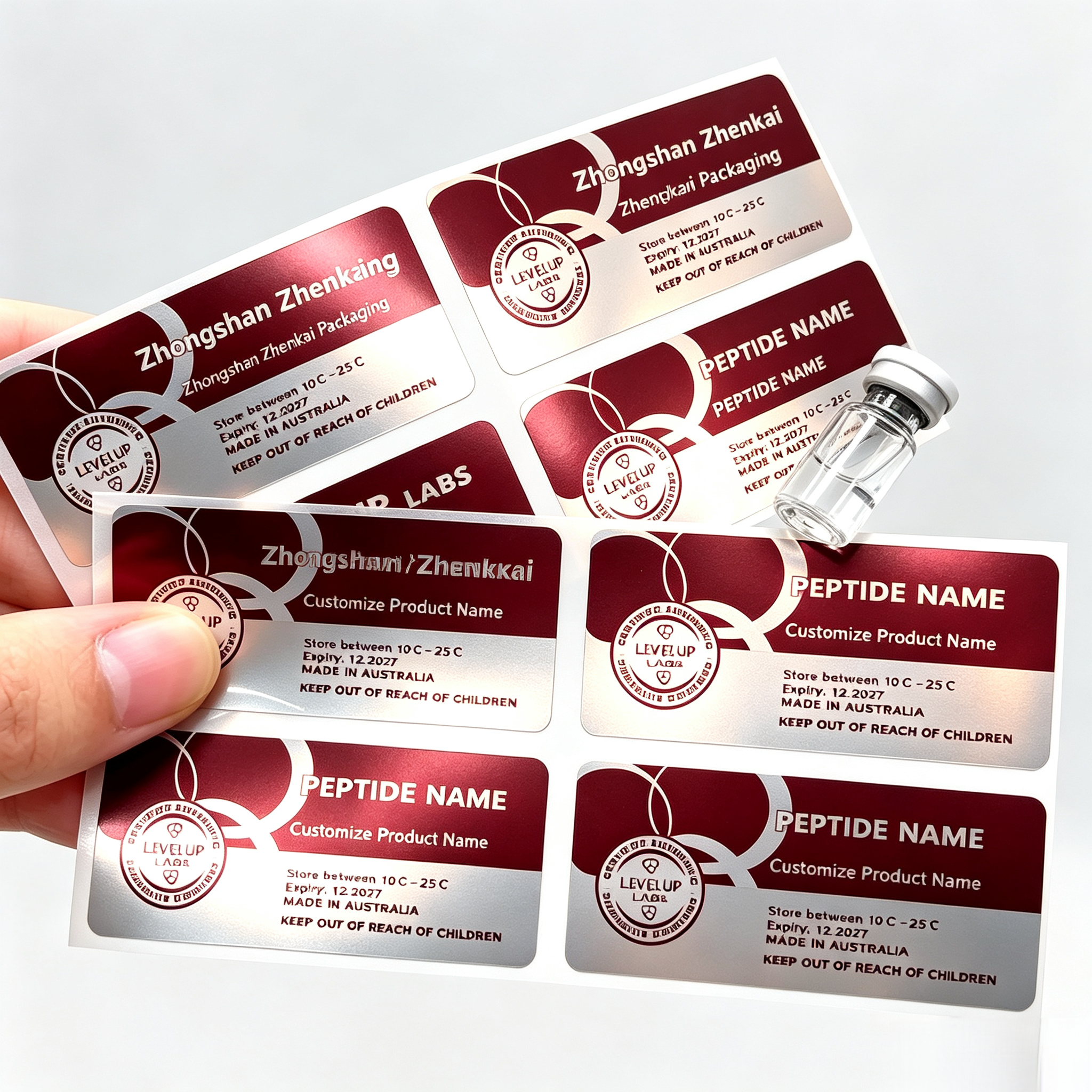 Custom Self Adhesive Vinyl Pep - Fitness With Nutrition avaliação e preço