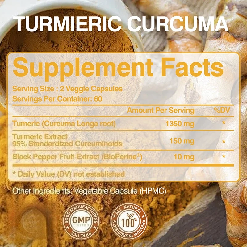 Turmeric Curcumin Capsules - H - Turmeric Curcumin Capsule avaliação e preço
