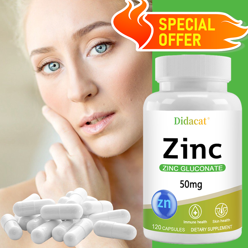 Zinc Gluconate Capsules 50MG,  - Zinc Supplement 50Mg avaliação e preço