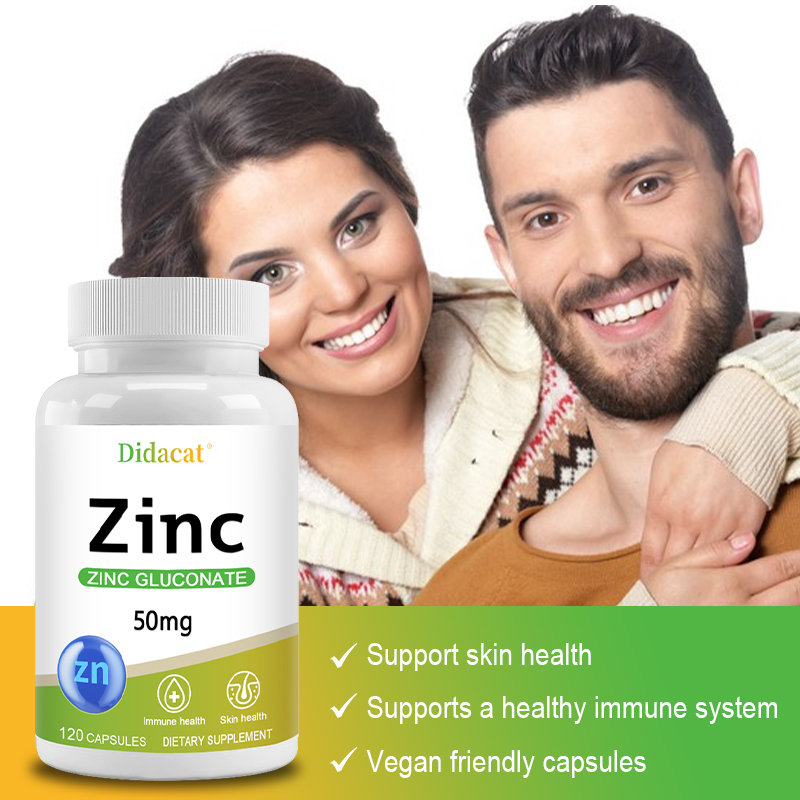 Zinc Gluconate Capsules 50MG,  - Zinc Supplement 50Mg avaliação e preço