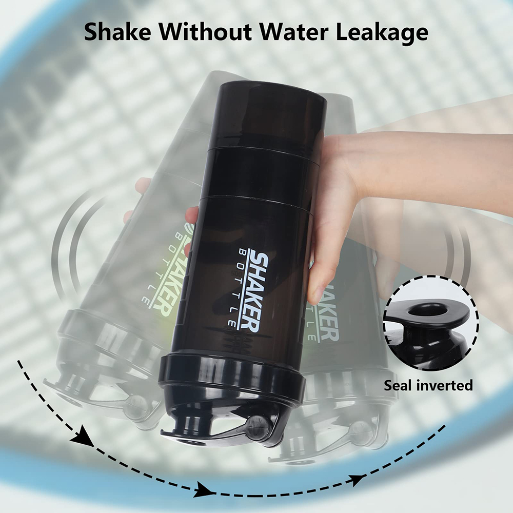 3 Layers Shaker Protein Bottle - Whey Protein Isolate avaliação e preço