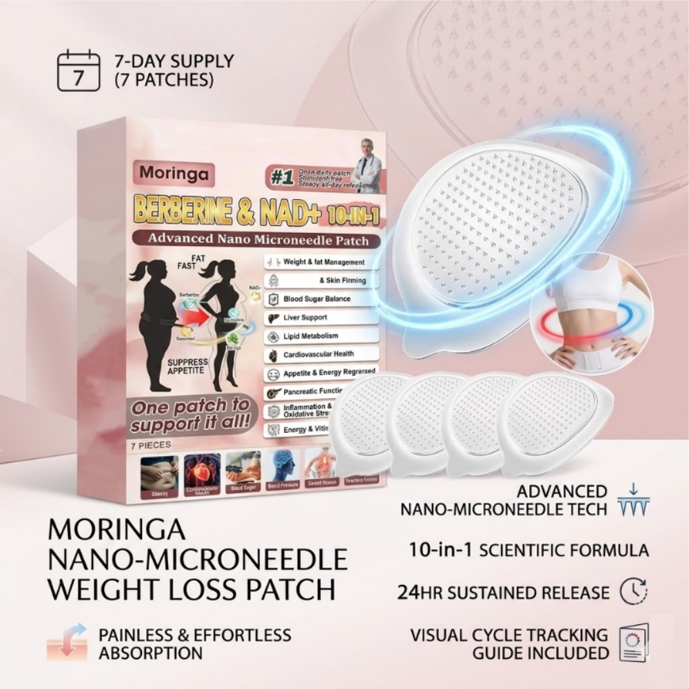 7Pcs Moringa Microneedle Slimm - Green Tea Extract Fat avaliação e preço