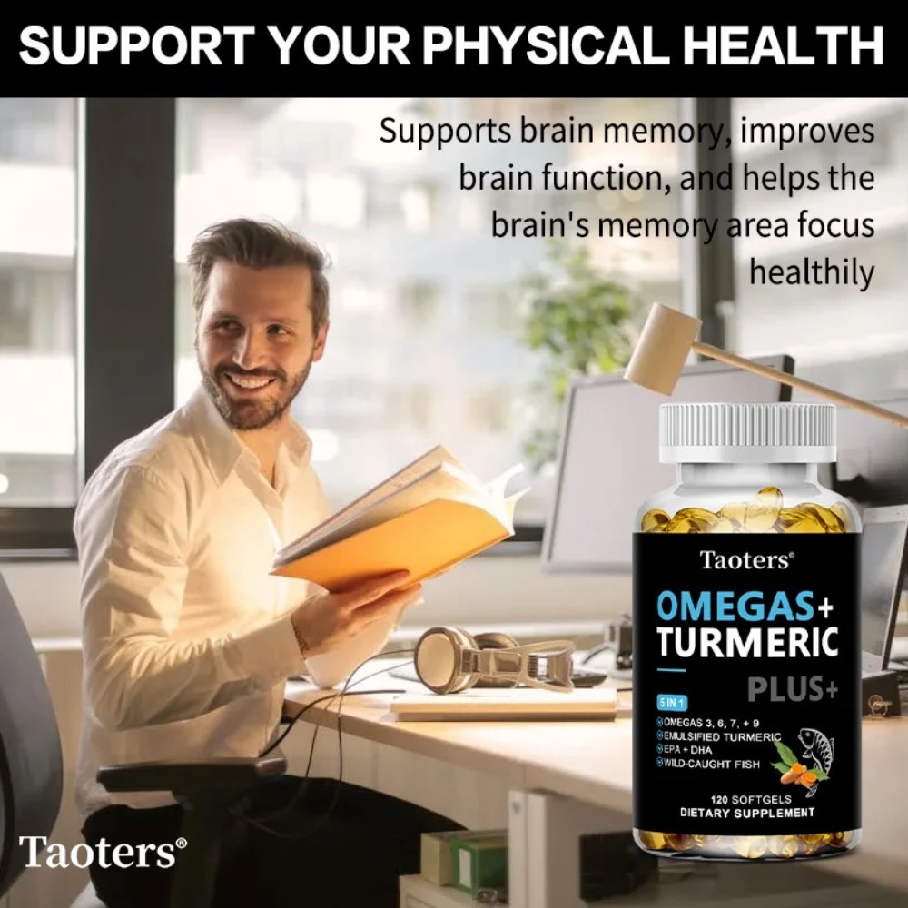 Omega 3 6 9 Supplement Plus -  - Turmeric Curcumin Capsule avaliação e preço