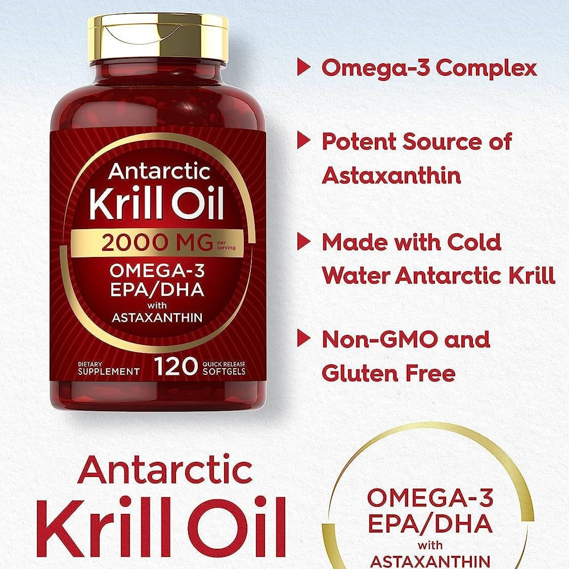 Krill oil soft capsules supple - Fitness With Nutrition avaliação e preço