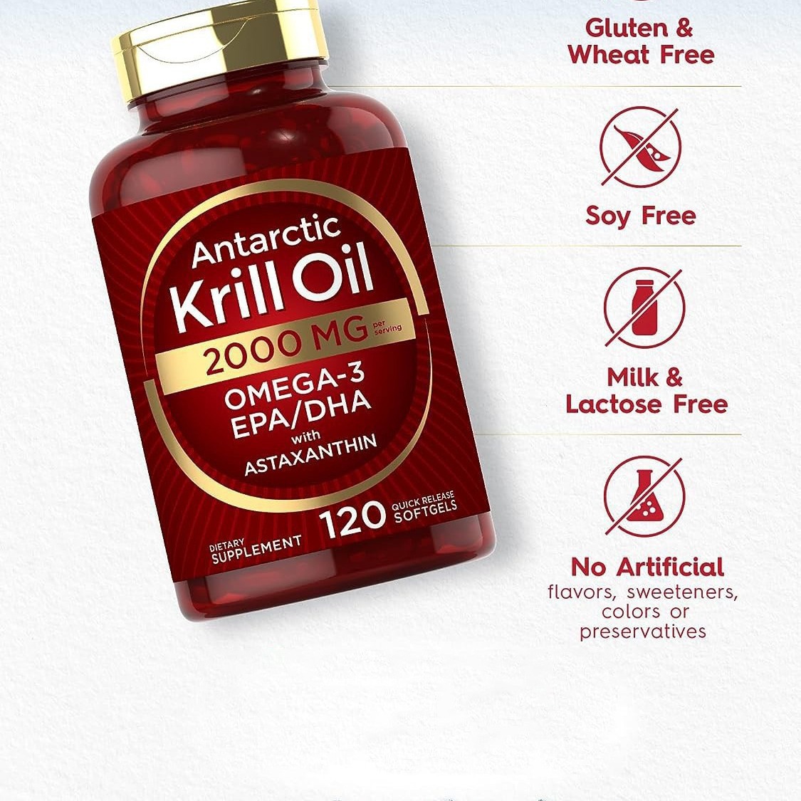 Krill oil soft capsules supple - Fitness With Nutrition avaliação e preço