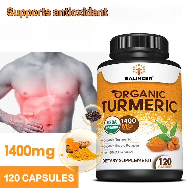 Organic Turmeric with Black Pe - Turmeric Curcumin Capsule avaliação e preço