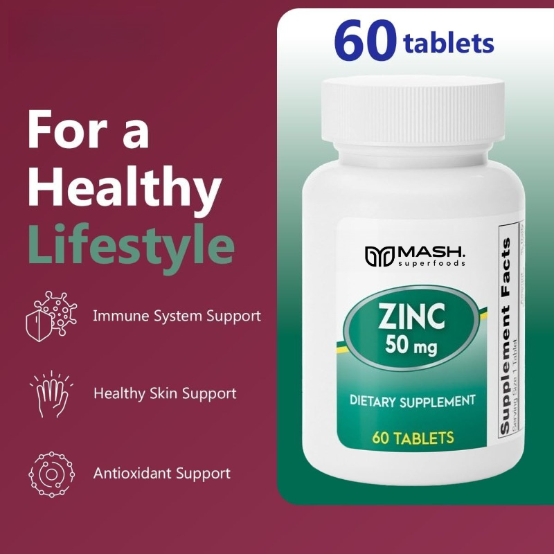 Zinc MG50 | Cleaning Label 50M - Zinc Supplement 50Mg avaliação e preço