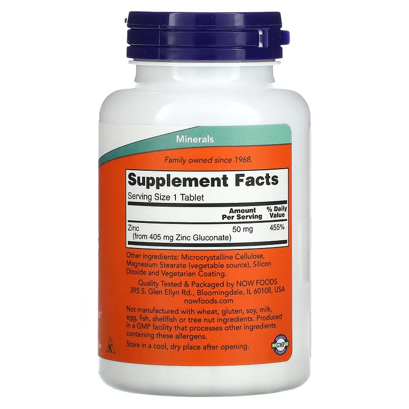 Zinc Gluconate 50 Mg 250 Table - Zinc Supplement 50Mg avaliação e preço