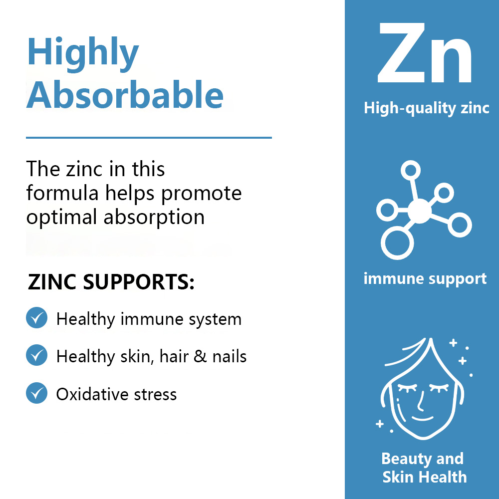 Zinc 50Mg Supplement Capsules  - Zinc Supplement 50Mg avaliação e preço